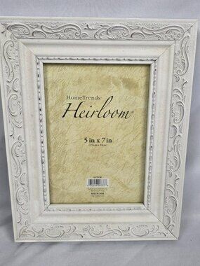 5x7 White Heirloom Picture Frame